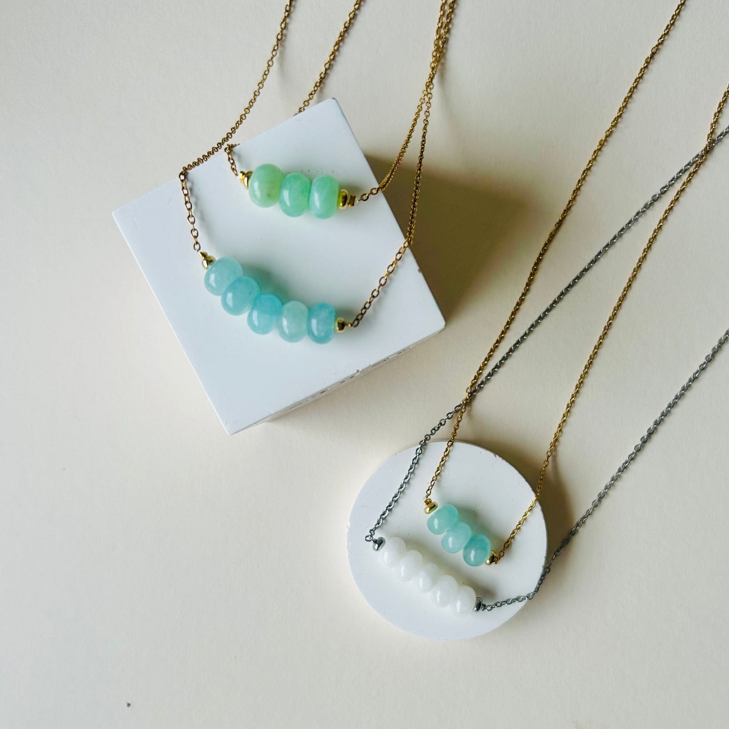Rondelle Gemstone Necklace | 3