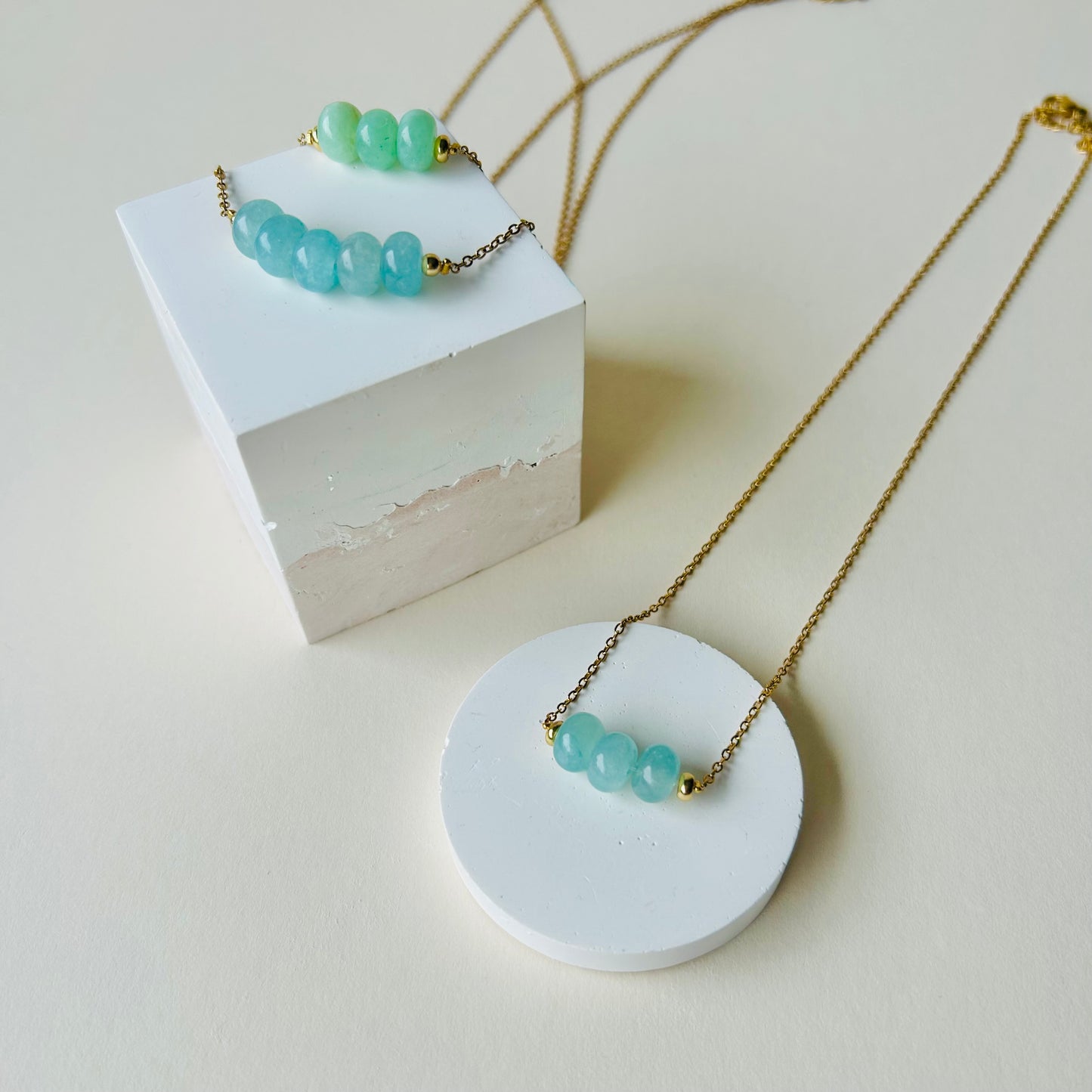 Rondelle Gemstone Necklace | 3