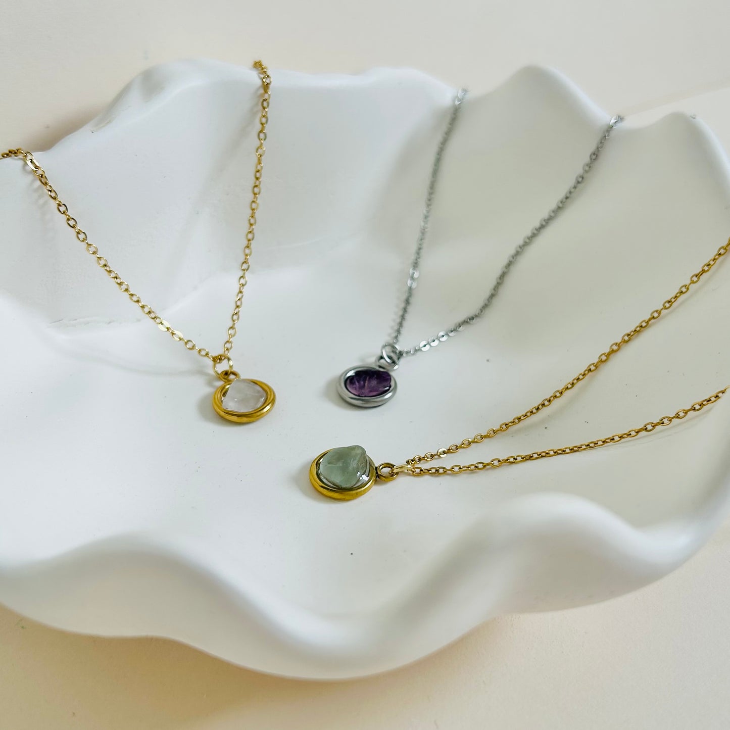 Crystal Round Necklace | Small