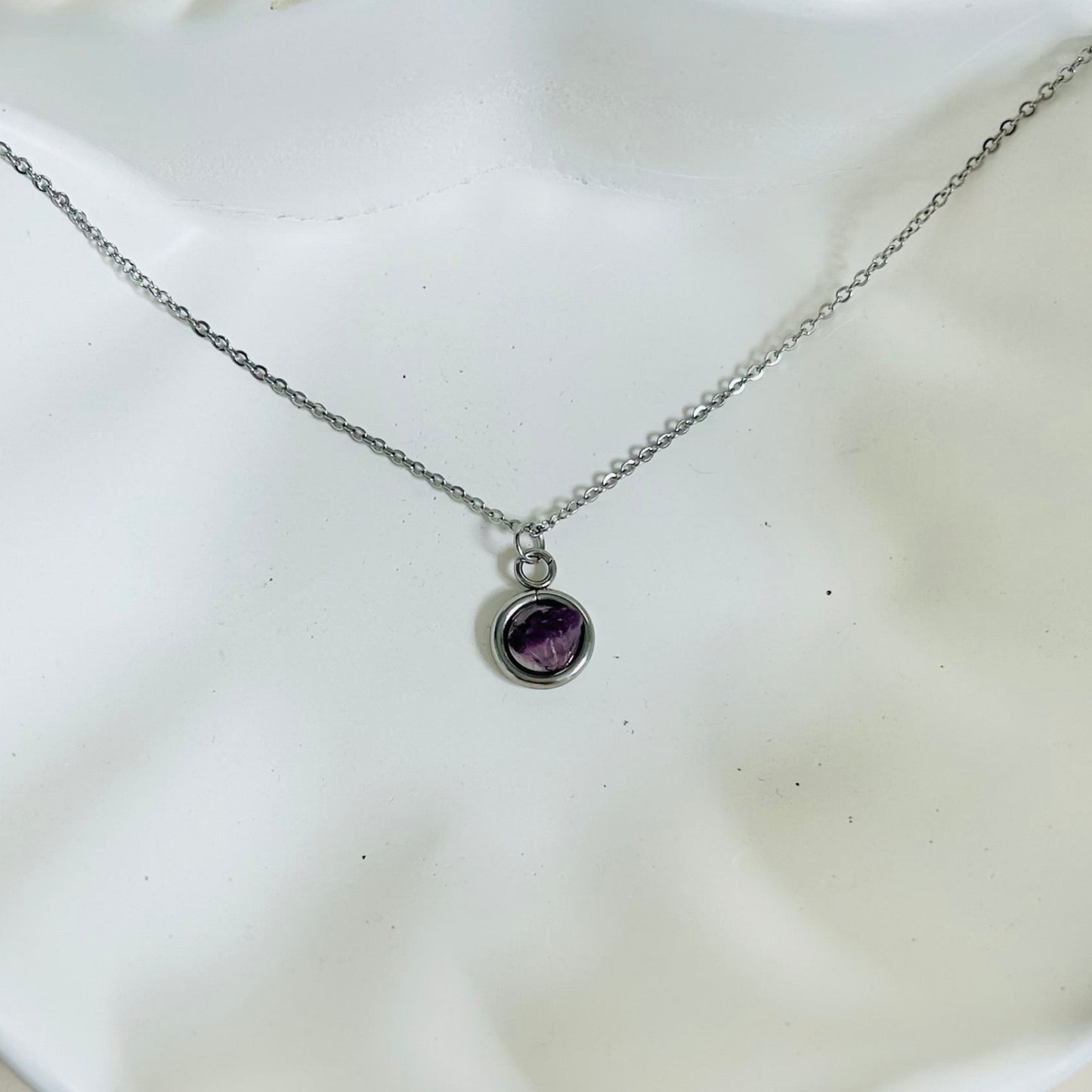 Crystal Round Necklace | Small