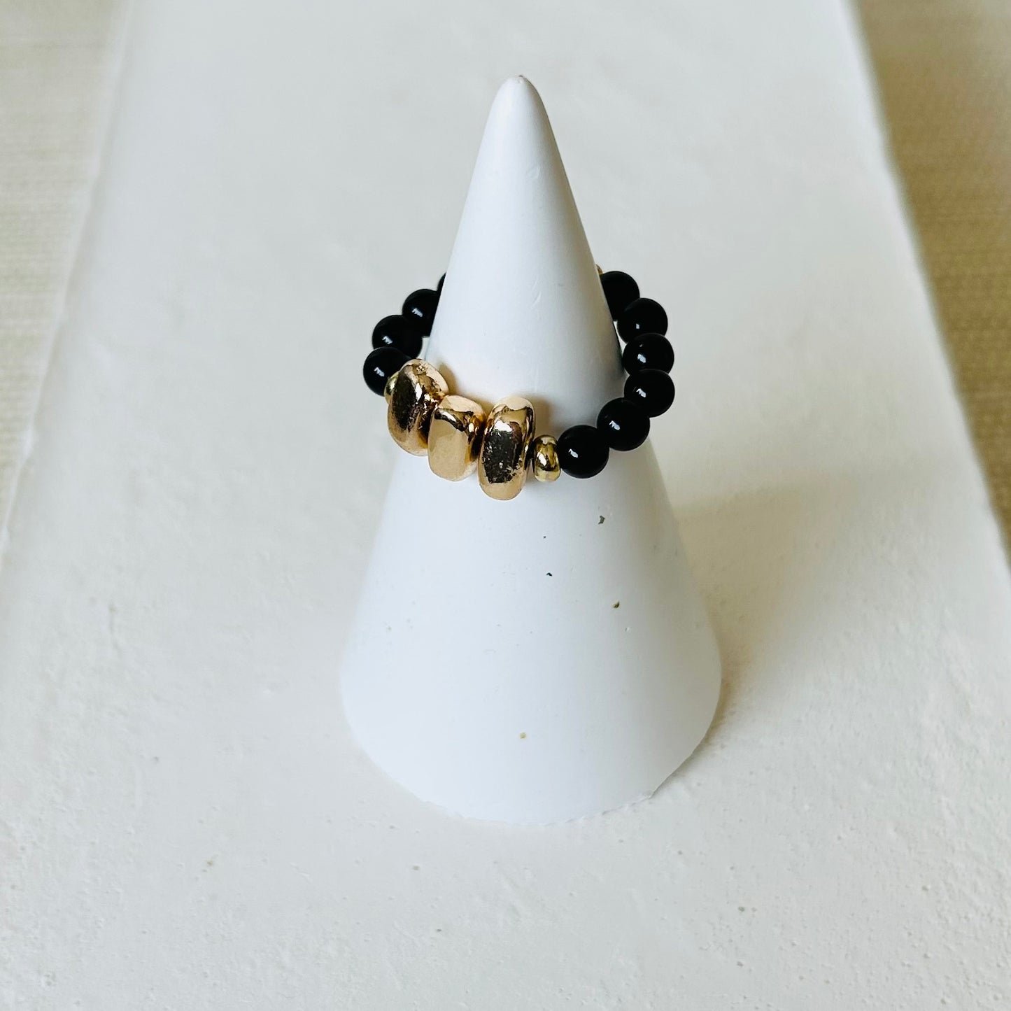 Gemstone Beach Rings | Black Onyx