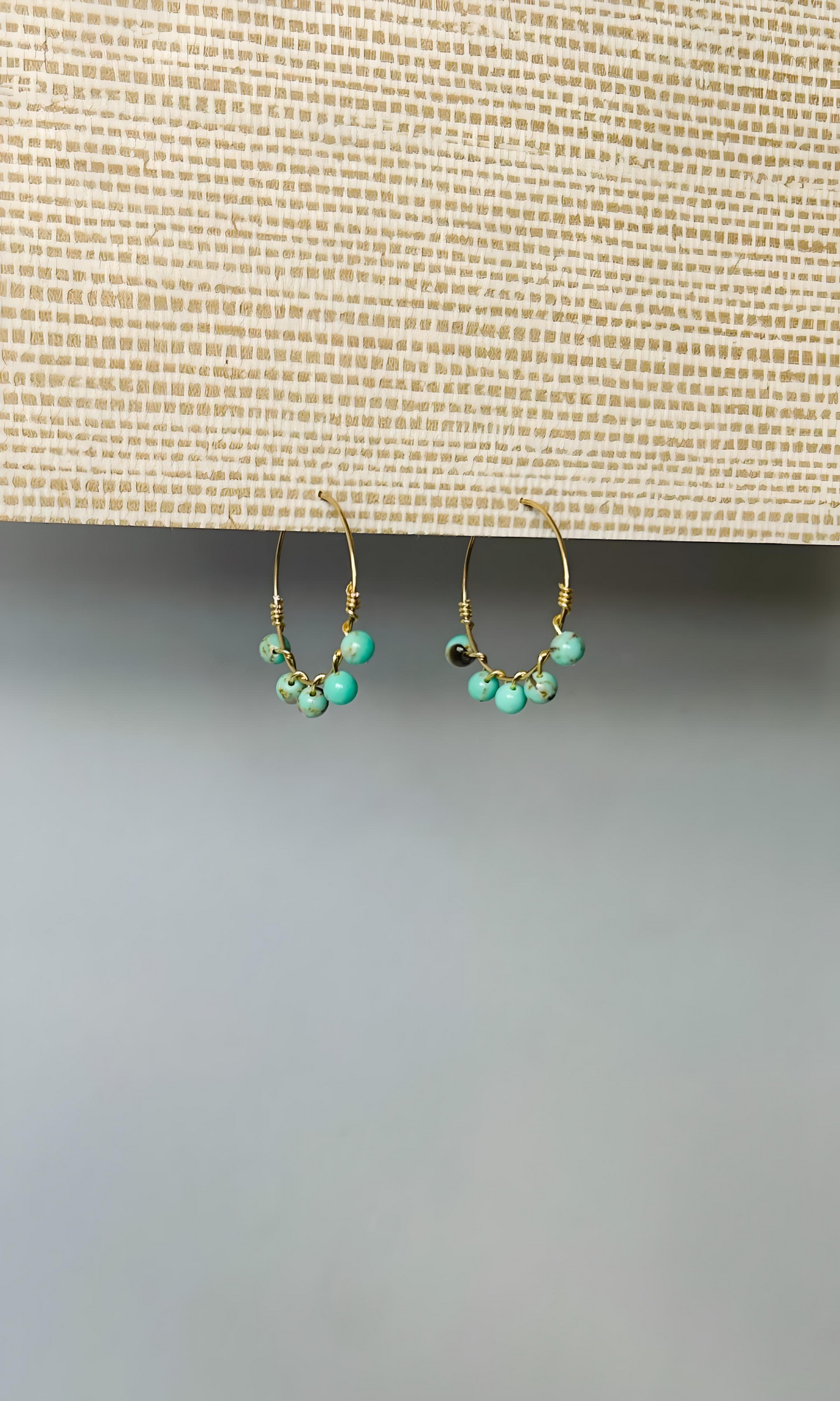 Gemstone Beach Earrings | Turquoise