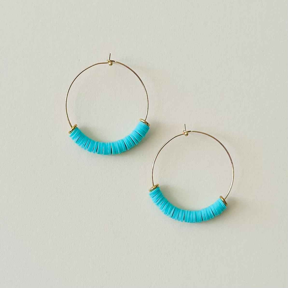 Beach Hooped Earrings | Large