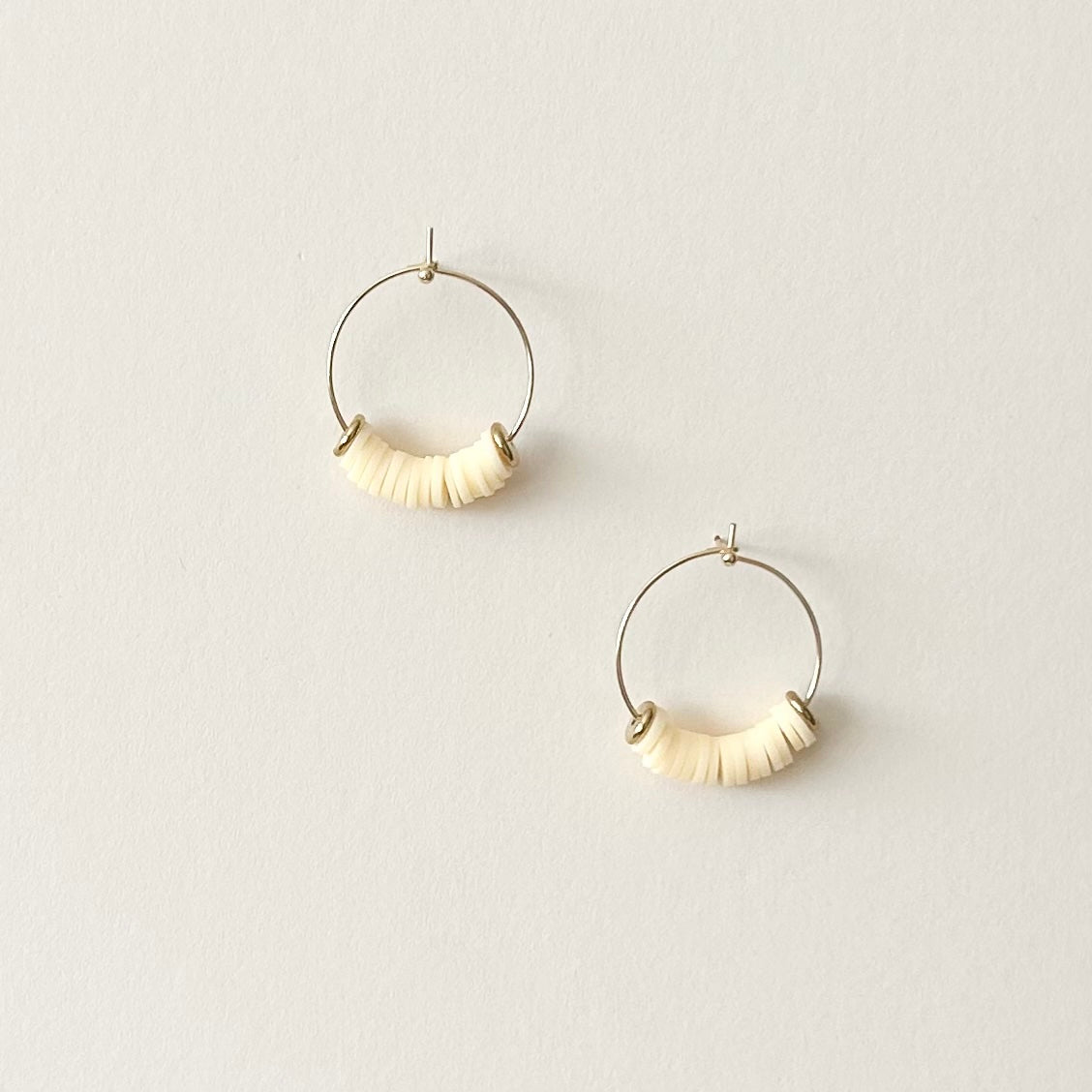 Beach Hooped Earrings | Small