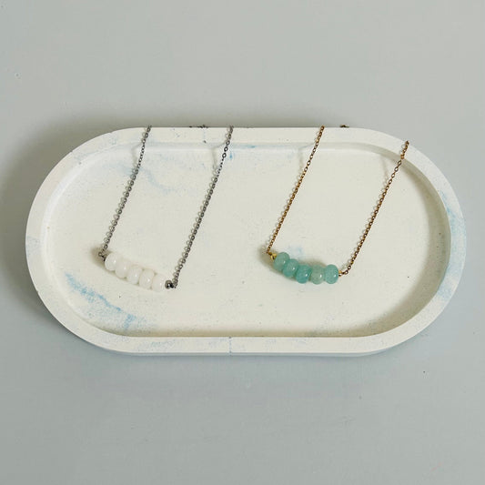 Rondelle Gemstone Necklace | 5
