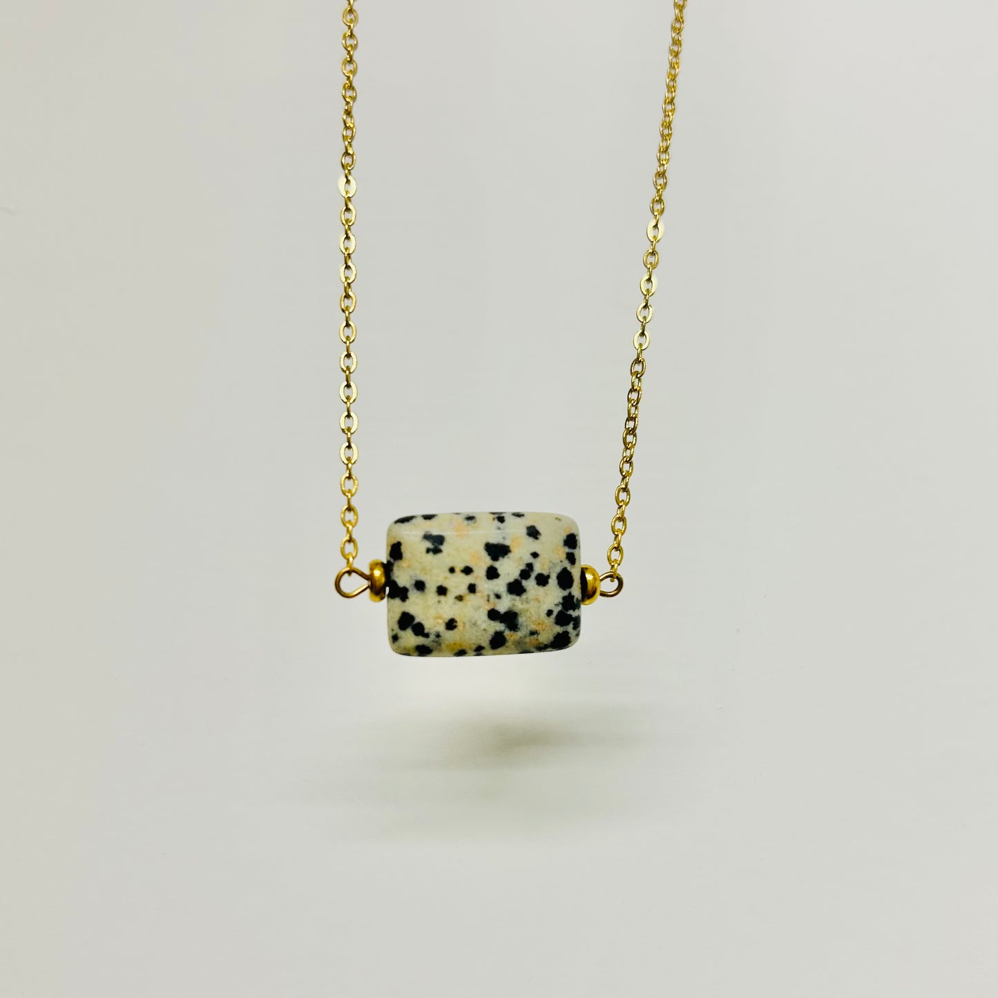 Rectangle Jasper Gemstone Necklace