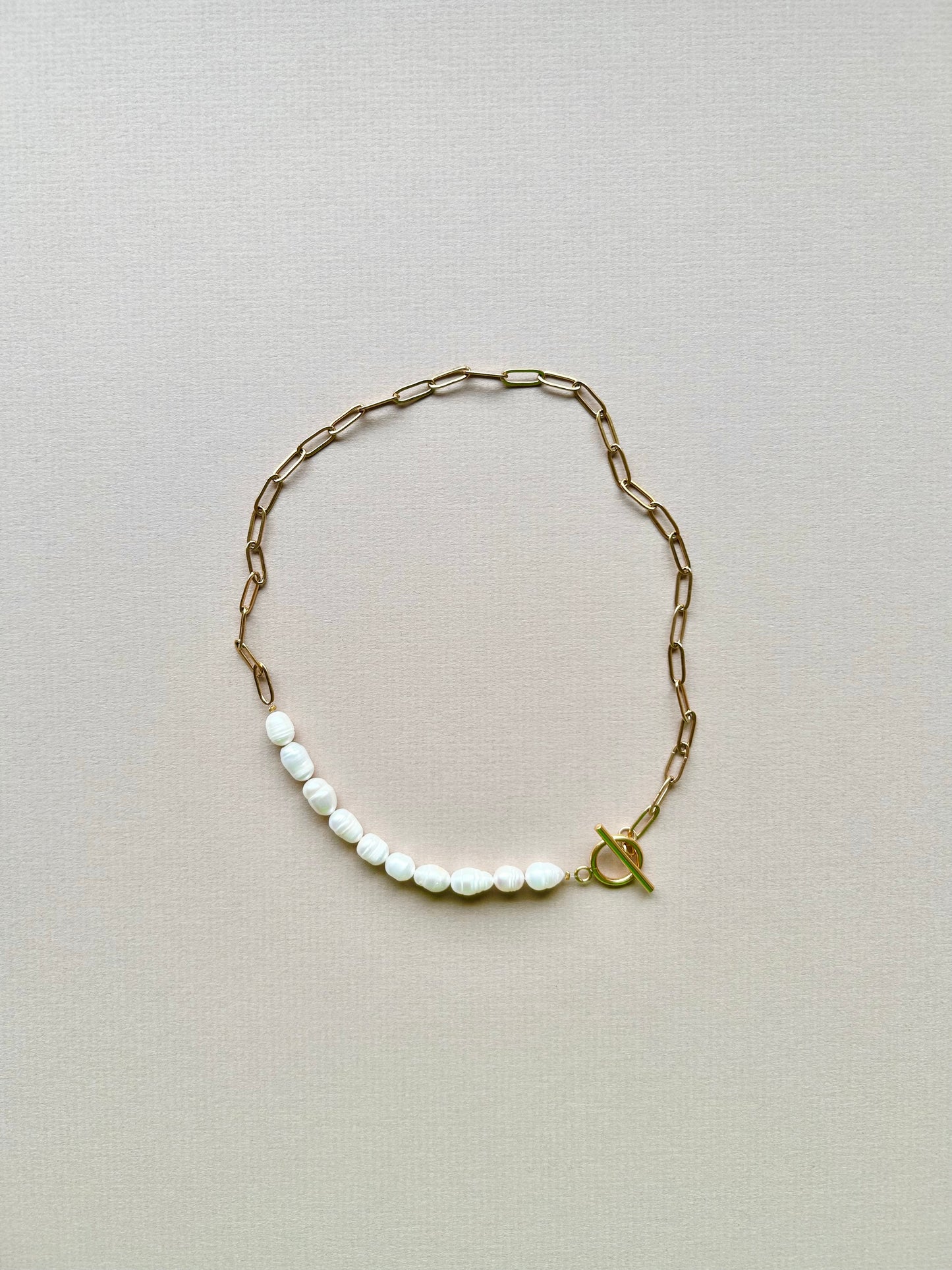 Wave Pearl Necklace