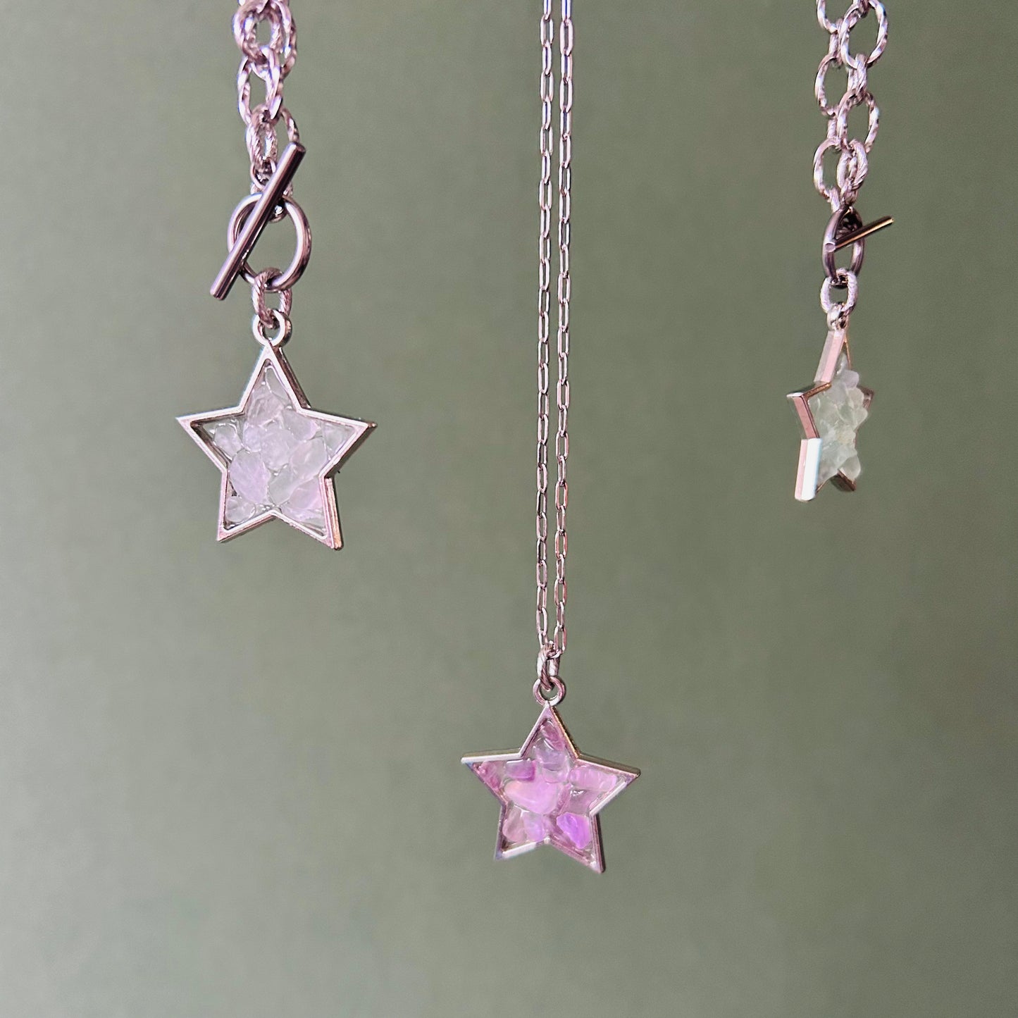 Crystal Star Necklace | Delicate Chain