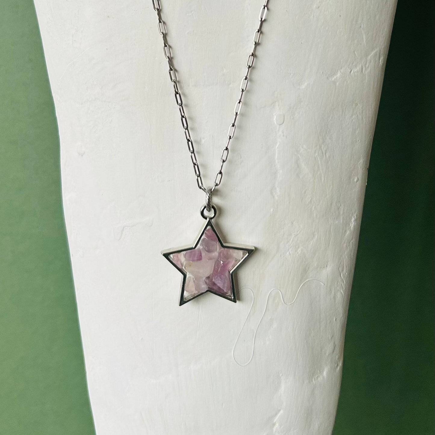 Crystal Star Necklace | Delicate Chain