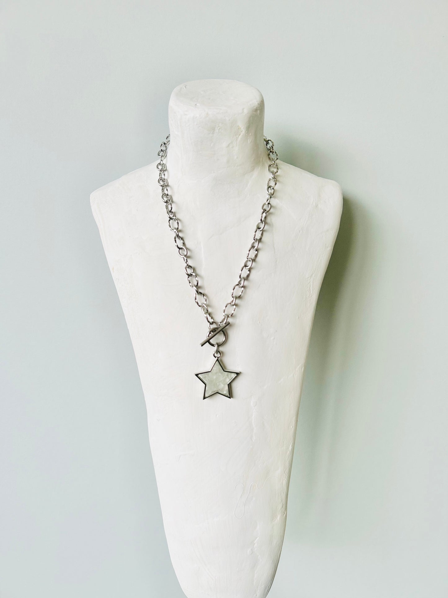 Crystal Star Necklace | Chunky Chain