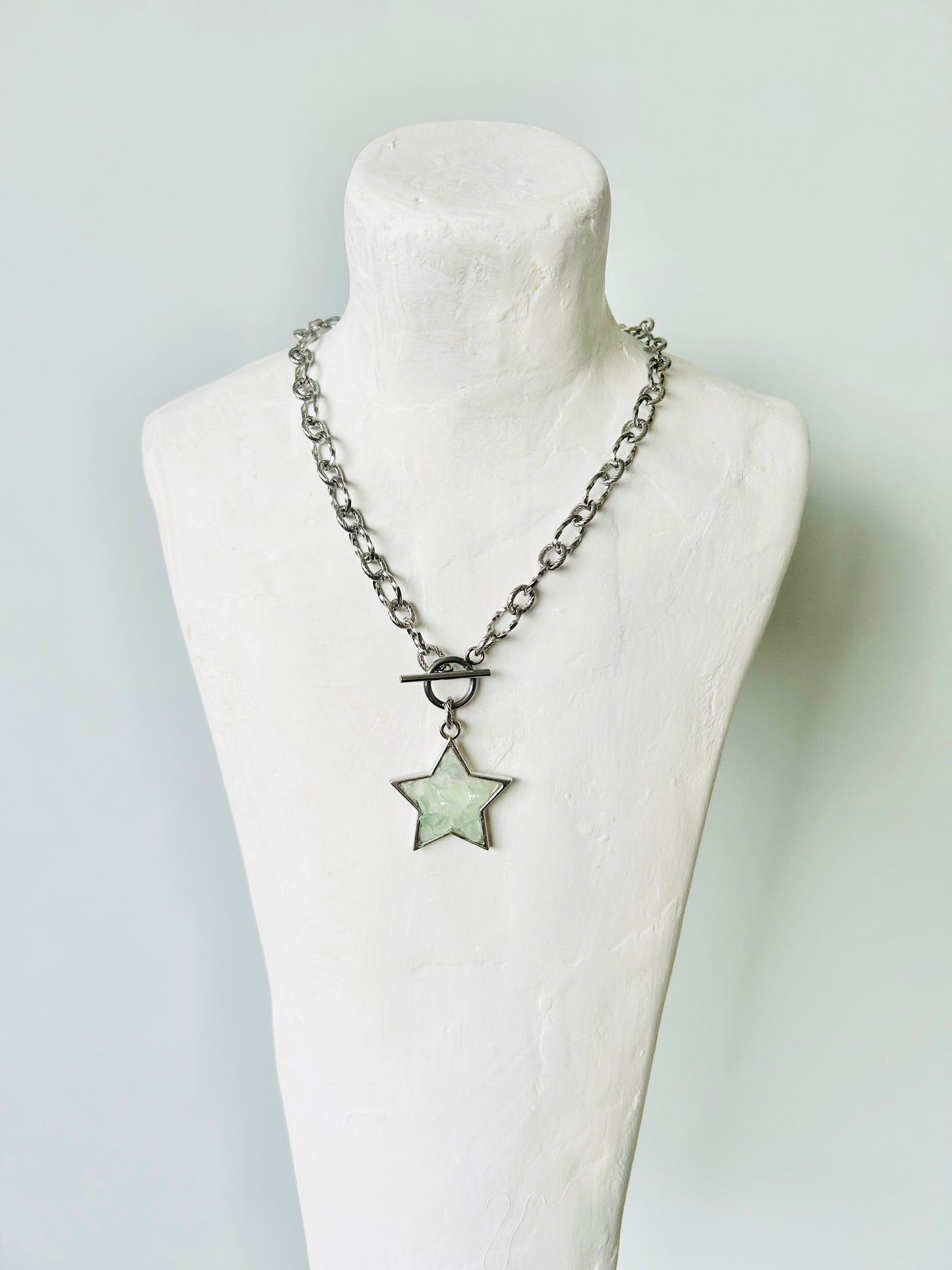 Crystal Star Necklace | Chunky Chain