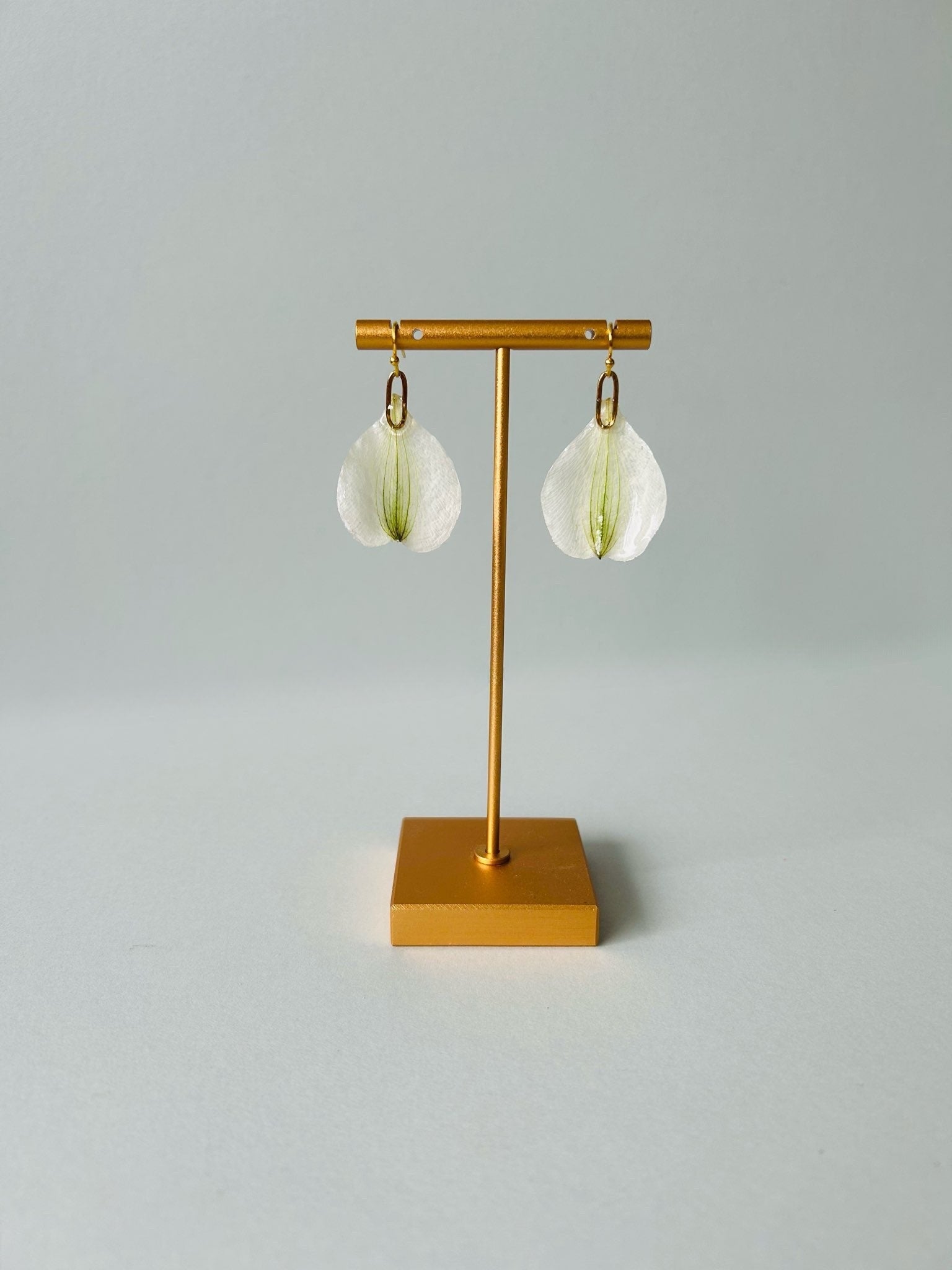 Real Flower Petal Earrings