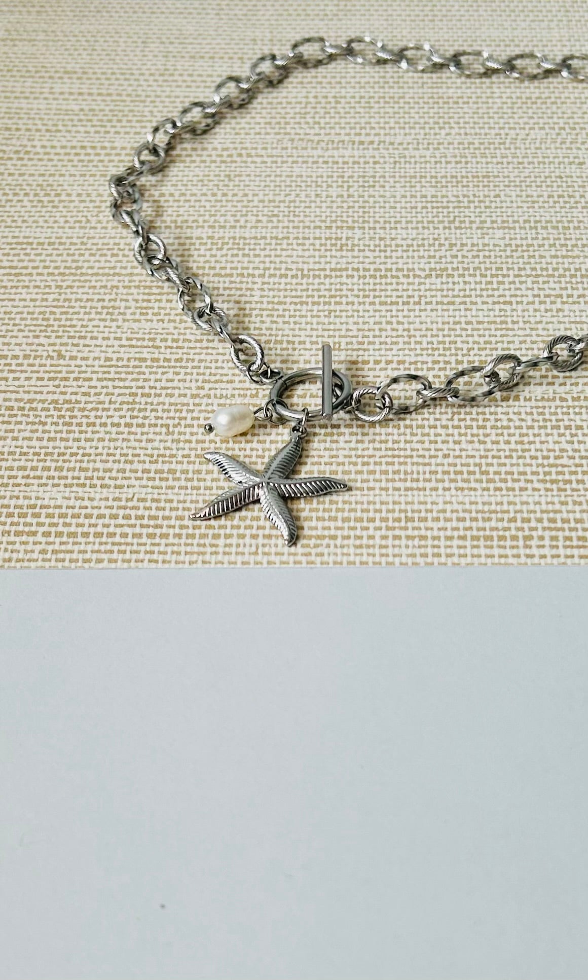 Starfish & Pearl Chunky Necklace