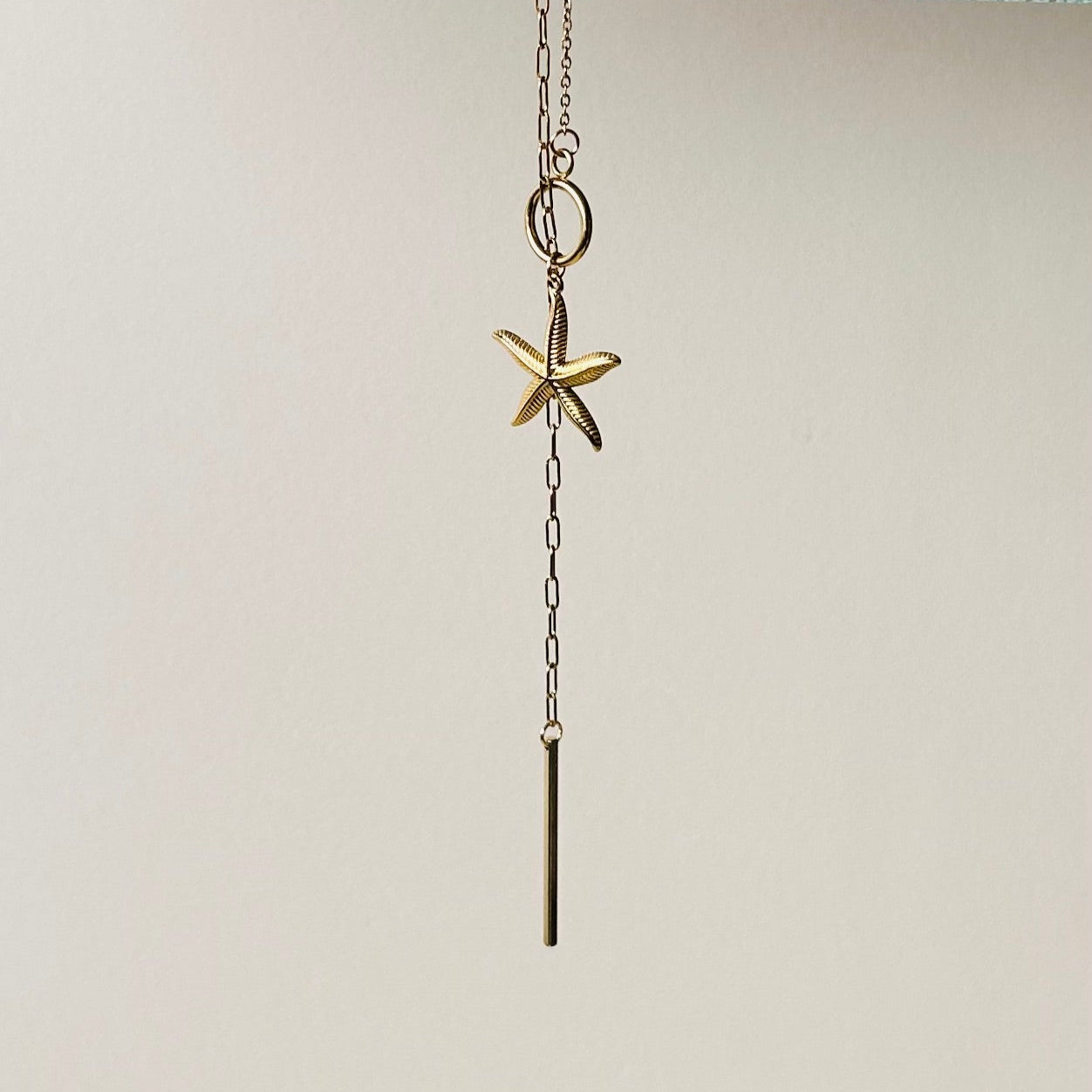 Starfish Lariat Necklace