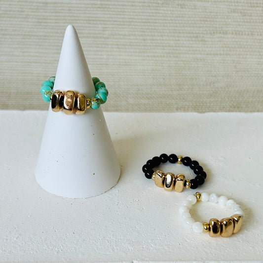 Beach Ring | Gold Nuggets