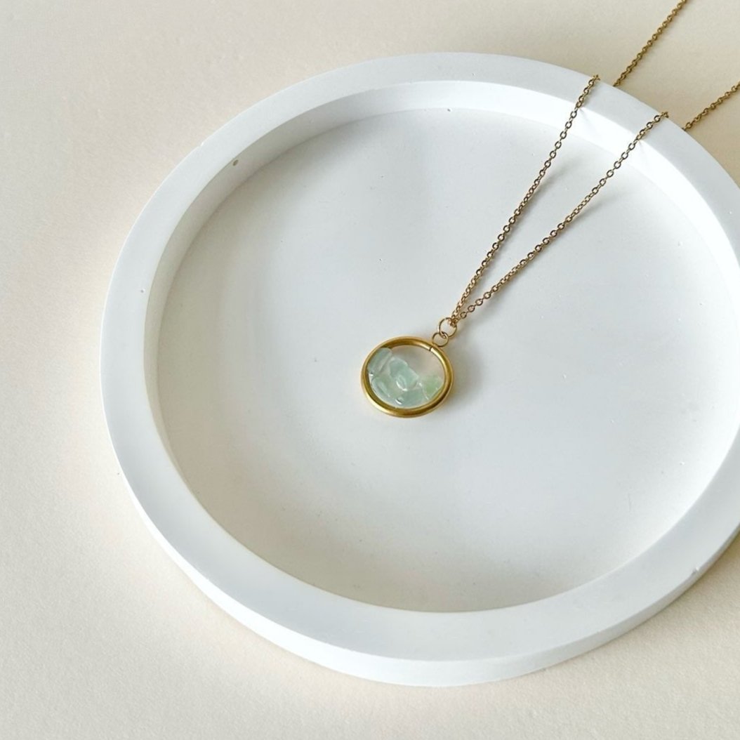 Crystal Round Necklace | Small